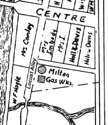 Milton Gas Company map 1870